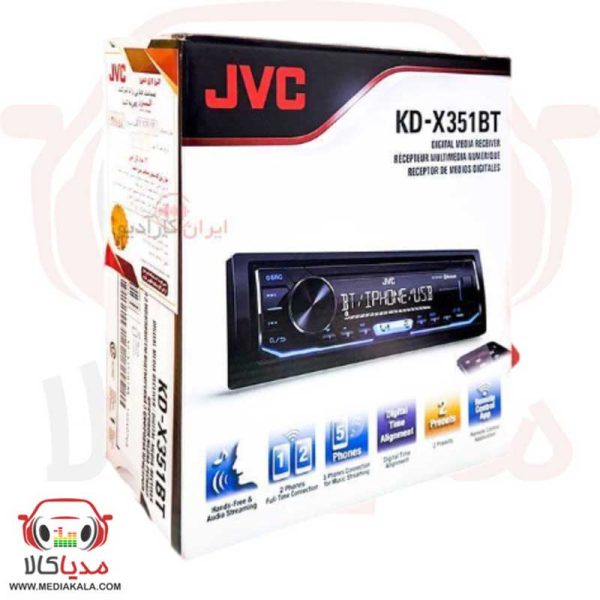 پخش کننده خودرو جی وی سی مدل X351BT